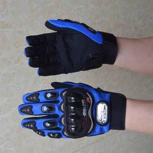 Guante azul de motocicleta bicicleta bicicleta ciclismo guantes de dedo completo M-L-XL - Imagen 1 de 2