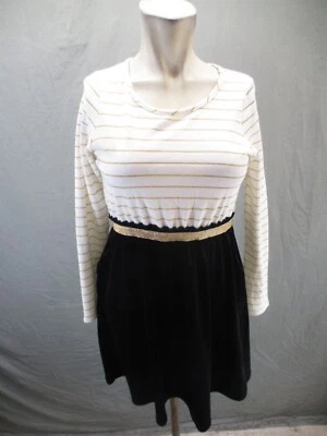 LANDS' ENS Size L (14) Girls Multicolor Cotton Blend Long Sleeve Midi Dress 017 - Image 1 of 4