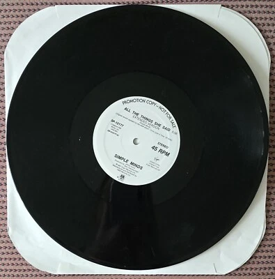 SIMPLE MINDS ALL THE THINGS SHE SAID (EXTENDED) 12 INCH USA PROMO, NEW, MINT - Image 1 of 2
