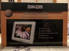 Cornice digitale DIKOM DPF-GM080 JEWEL WHITE 8” HD con TELECOMANDO SD 32 Mb