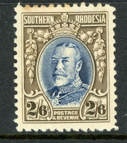 Southern Rhodesia 1931 British KGV 2'6 Olive Brn & Ultra P12 Scott #29a Mint Q20 Cover