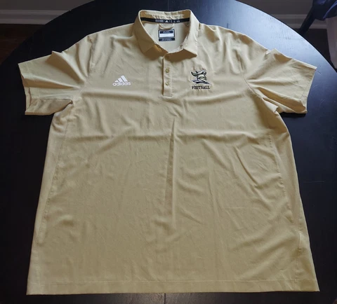 Adidas Army Black Knights Football Shirt Mens XXL Beige NCAA Military Microfiber Cover