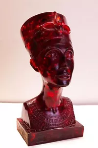 Rara réplica de la reina egipcia Nefertiti - reina egipcia - cabeza Nefertiti - Imagen 1 de 7