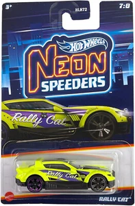 Hot Wheels Rally Cat Neon Speeders 1:64 Scale 3 Inch Diecast Model Car - Picture 1 of 2