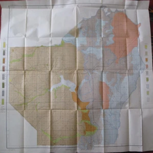 Color Soil Survey Map Ouachita Sheet Louisiana Monroe Calhoun Lapine LA 1903 - Picture 1 of 4