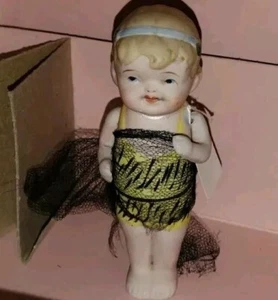 Sehr Vintage 1920er Nippon Jointed Bisque Doll BATHING BEAUTY SIGNATURE RUTH - Bild 1 von 16