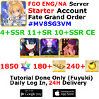 [ENG/NA][INST] FGO/Fate Grand Order Starter Account 4 + SSR 180 + Tix 1870 + SQ