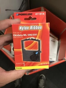 Nylon Ribbon Okidata ML 590/5911. Black. Porelon #11514 - Picture 1 of 2