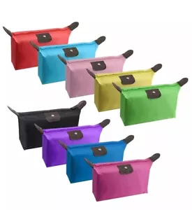9x Makeup Bag Bulk Toiletry Pouch Waterproof Cosmetic Storage Bags,With Zipper - Picture 1 of 6