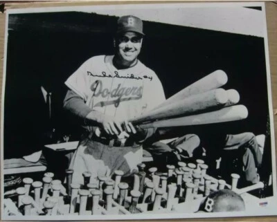 Duke Snider Brooklyn Dodgers signed 16x20 photo PSA/DNA #4 inscription  - Image 1 of 2