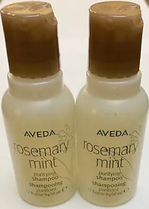 Aveda Rosemary Mint Purifying Shampoo Travel Size 2 x 50mL (3.4oz/100mL Total) - Picture 1 of 6