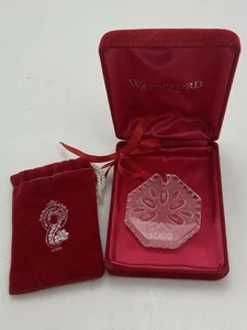 Waterford Kristall 1988 fünf goldene goldene Ringe Ornament 12 Days Of Christmas - Bild 1 von 3