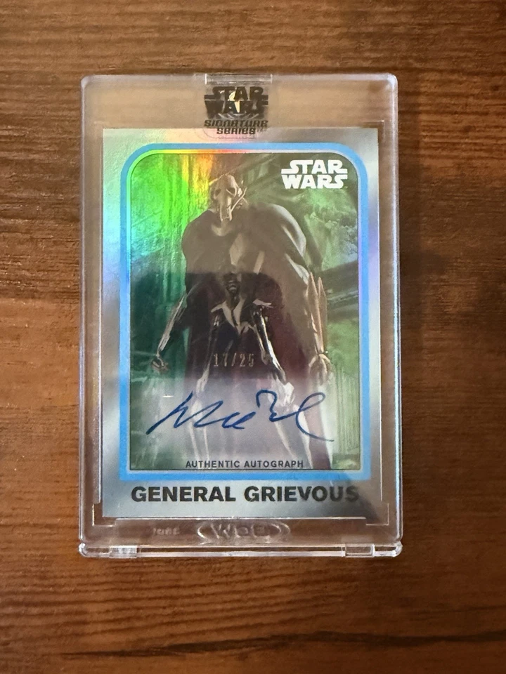 22 Topps Star Wars Signature Series Matthew Wood General Grievous /25 Autograph - Image 1 of 3