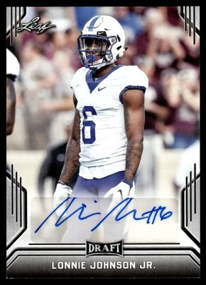 2019 Leaf Draft Autographs Lonnie Johnson Jr. Auto Kentucky Wildcats #BA-LJ1 - Image 1 of 2