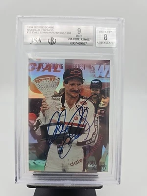 Tarjeta autografiada Score Board Dale Earnhardt 1994 #170/250 BGS 9 Foto 1 de 4