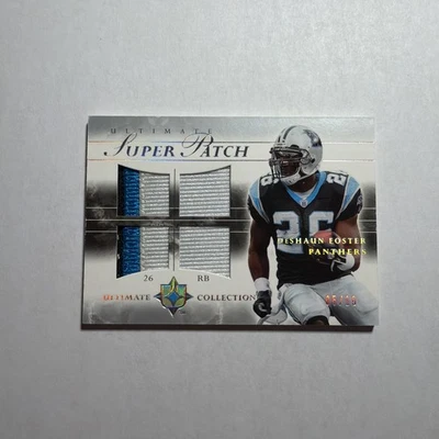 2006 Upper Deck Ultimate Super Patch 5/10 DeShaun Foster SUP-DF Panthers 3 Color - Image 1 of 3