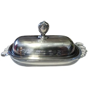 1847 Rogers Bros Vintage Butter Dish -Unique -1950's - Picture 1 of 6