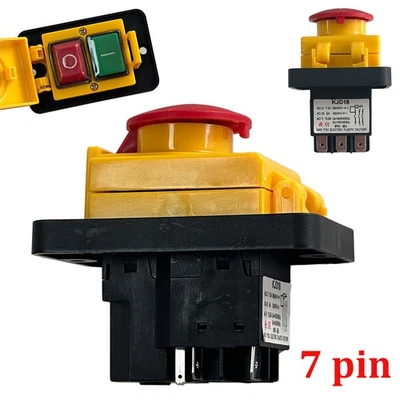 KJD18 Start/Stop ON/OFF SWITCH 7 TERMINALS SUITABLE NEW FOR 3 PHASE MACHINES UK - Image 1 of 4