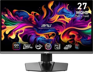 MSI MPG 271QRXDE QD-OLED 27" WQHD 360Hz 0,03ms HDMI DisplayPort USB-C - Zdjęcie 1 z 4
