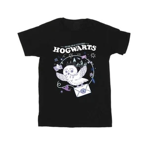 Harry Potter Girls Owl Letter From Hogwarts Cotton T-Shirt (BI21843) - Picture 1 of 11