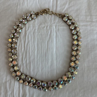 J.Crew Brulee переливающийся кристалл 2 пряди ожерелье - Изображение 1 из 4