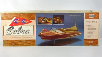 Kit Modelo Cobra Chris Craft 1955 Vintage Dumas Boats Escala 1/8 #1232 Foto 1 de 4