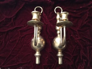 Solid brass wall scounce candle holders - Picture 1 of 2