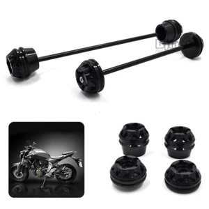 Front Rear Frame Fork Axle Slider Protector For Yamaha MT07 FZ-07 2013-2020 2019 - Imagen 1 de 12