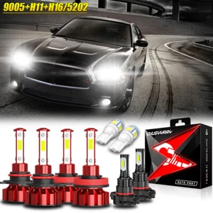 For Dodge Charger 2011 - 2014 6000k LED Headlights Hi/Lo + Fog Lights 6x Bulbs - Picture 1 of 12