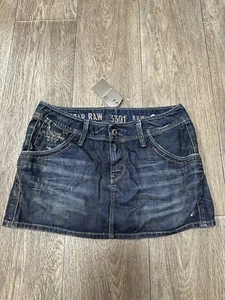 Women’s G-Star Raw Fetch Denim Jaxon Mini Skirt - Size 30 -  New - Picture 1 of 6