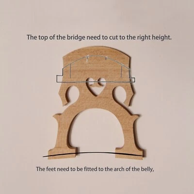 Nuevo puente para violonchelo tamaño 4/4 envío gratuito a EE. UU. ESTILO FRANCÉS madera de arce Foto 1 de 4