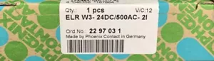 1PC New Phoenix Contact ELR W3-24DC/500AC-2I Motor starter 2297031 - Bild 1 von 7