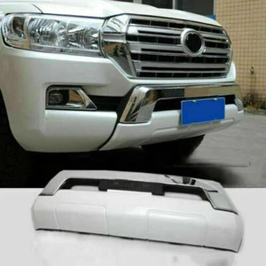 Protector de rejilla Bull Bar cromado parachoques delantero para Toyota Land Cruiser LC200 2016-21 - Imagen 1 de 7