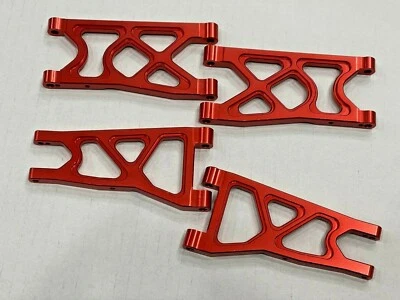 Aluminum Front and Rear Suspension A Arms for Arrma Vorteks 3S BLX Red  - Image 1 of 3