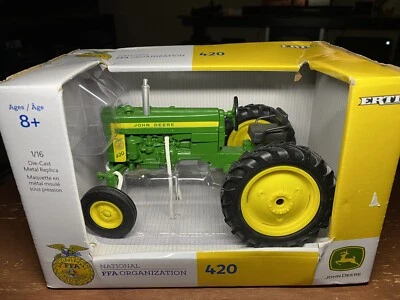 Ertl 1:16 Diecast John Deere 420 Tractor 1956 Tractor Die Cast Replica FFA - Image 1 of 4