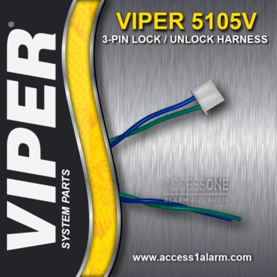 Viper 3-Pin Door Lock and Unlock Harness For The Viper 5105V - Image 1 of 4