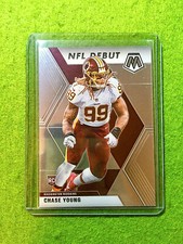 CHASE YOUNG ROOKIE CARD REDSKINS JERSEY #99 RC 2020 Mosaic NFL DEBUT  OHIO STATE