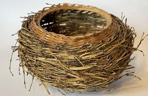 "Cesta nido de 3,5"" de alto, 6"" a través de la decoración de primavera/pascua" - Imagen 1 de 5