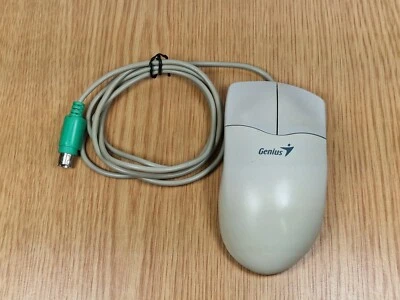Vintage Genius EasyMouse Pro Mech Ball Computer Mouse PS/2 Prop Retro - 2 Button - Image 1 of 4