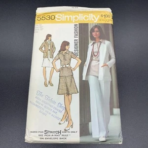 Simplicity Vintage Sewing Pattern #5530 Misses Cardigan Blouse Skirt Pants Sz 18 - Picture 1 of 3