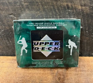 1992 Upper Deck Baseball MLB Team MVP Holographic Complete Set Factory Sealed - Picture 1 of 3