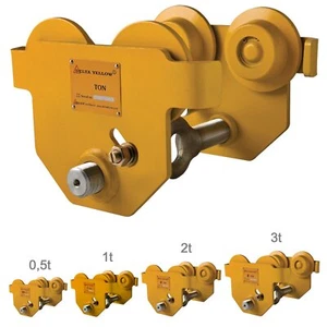Handfahrwerk Laufkatze Tragkraft 500kg-3000kg wählbar, XXL Flanscheinstellungen - Bild 1 von 2