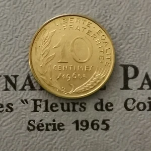 10 CENTIMES MARIANNE 1965 FDC ISSUE DU COFFRET / UNC / FRANCE - Picture 1 of 2