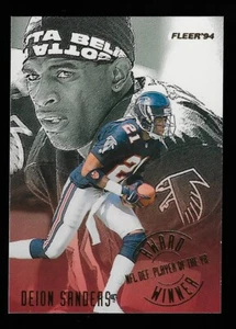 1994 Fleer Football Karte # 3 Deion Sanders - NM - Bild 1 von 2