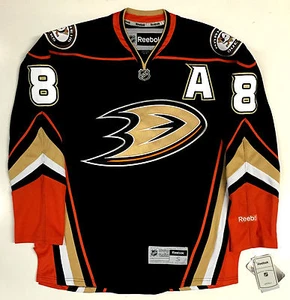 TEEMU SELANNE ANAHEIM DUCKS REEBOK NHL PREMIER THIRD JERSEY WITH "A" NEW - Picture 1 of 3