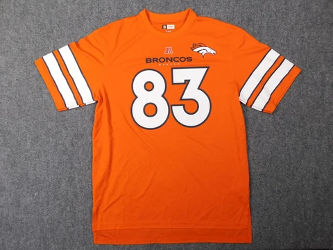 NFL Team Apparel Denver Broncos Jersey Mens XL Orange #83 Welker Football Shirt Cover