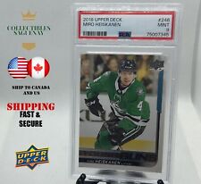 MIRO HEISKANEN 2018-19 Upper Deack Series 1 Young Guns PSA 9 MINT RC