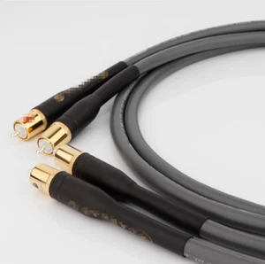 Pair ​HiFi OCC Copper Audio RCA Cable RCA/XLR Gold Plated Plug Single Wire​ NEW - Picture 1 of 12