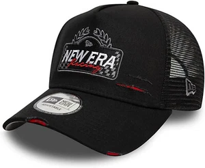Gorra de camionero New Era Motorsport negra envejecida - Imagen 1 de 5