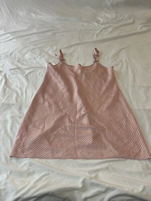 Винтажный 90-х Morgan Taylor Intimates ночная рубашка скольжения платье розовый размер большой 363 - Изображение 1 из 4